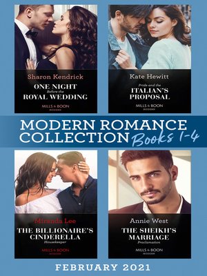 cover image of Modern Romance February 2021 Books 1-4